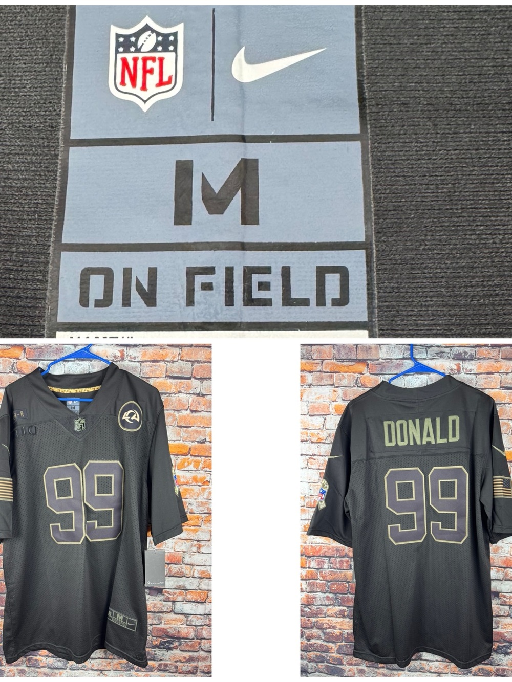 Aaron Donald Salute to Service Los Angeles Rams NFL Jersey NIK DRY Medium